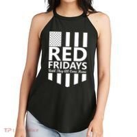 Red Fridays Military Flag Women's Perfect Tri Rocker Tank thumb 2