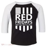Red Fridays Military Flag Toddler Fine Jersey T-Shirt thumb 0