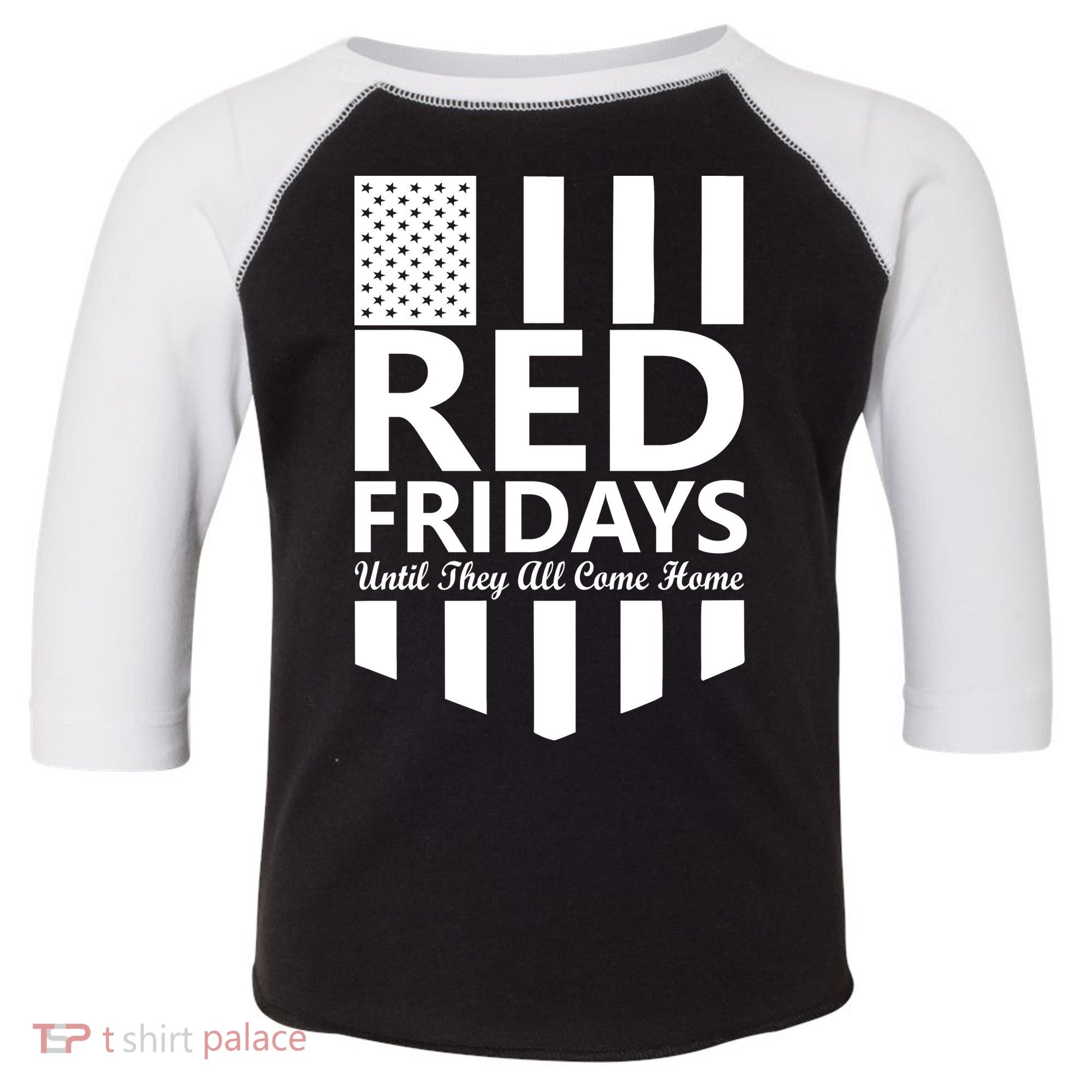 Red Fridays Military Flag Toddler Fine Jersey T-Shirt