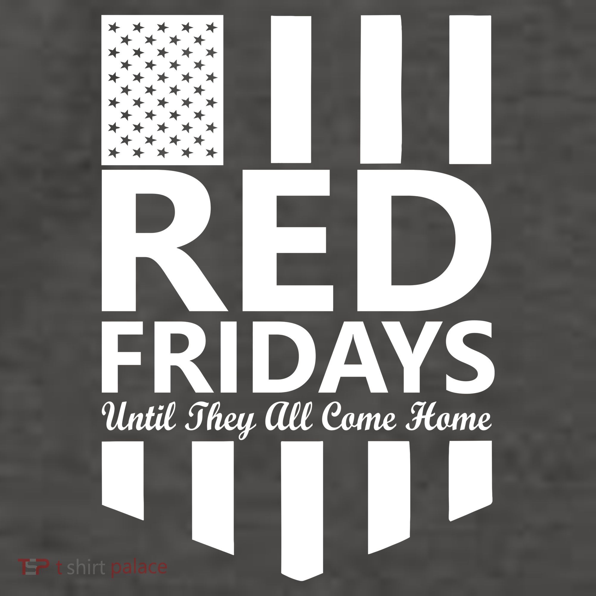 Red Fridays Military Flag Vector Backpack