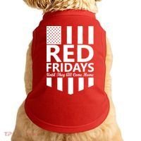 Red Fridays Military Flag Doggie Tank thumb 0