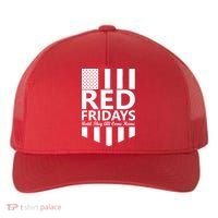 Red Fridays Military Flag Yupoong Adult 5-Panel Trucker Hat thumb 0