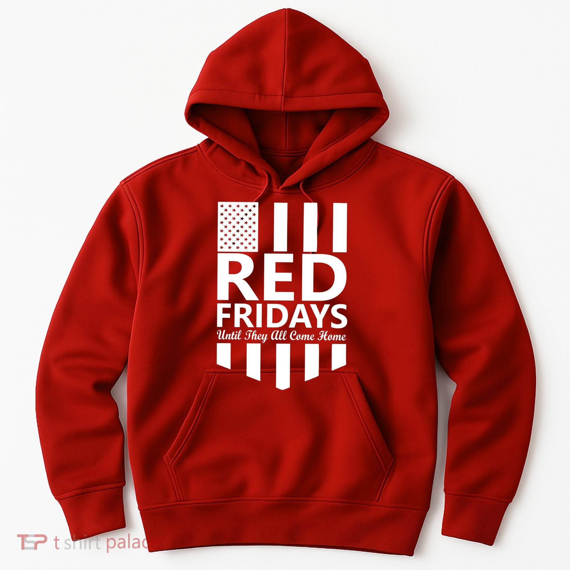 Red Fridays Military Flag Hoodie