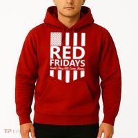 Red Fridays Military Flag Hoodie thumb 2