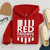 Red Fridays Military Flag Hoodie thumb 4