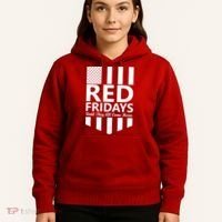 Red Fridays Military Flag Hoodie thumb 5