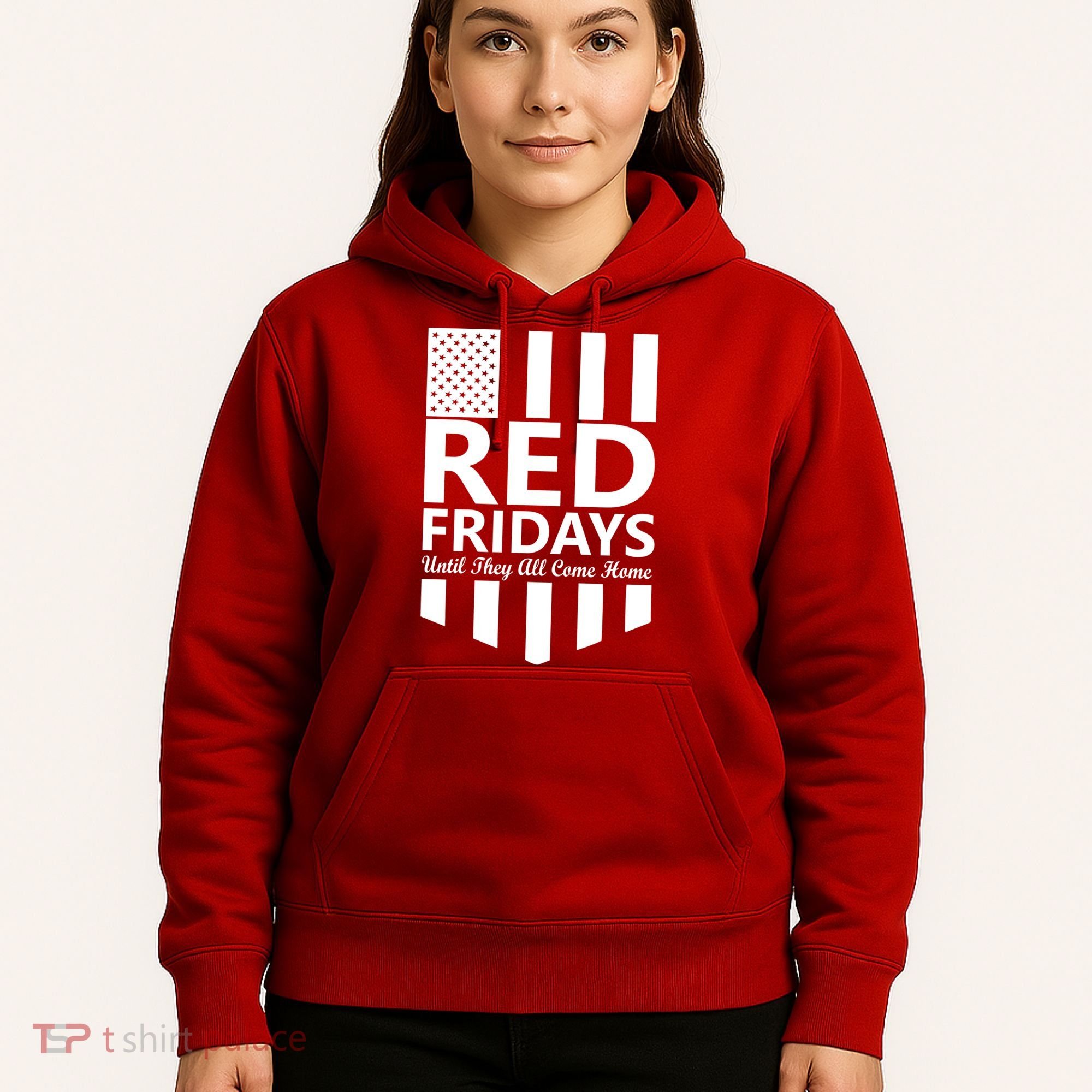 Red Fridays Military Flag Hoodie
