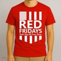 Red Fridays Military Flag T-Shirt thumb 3