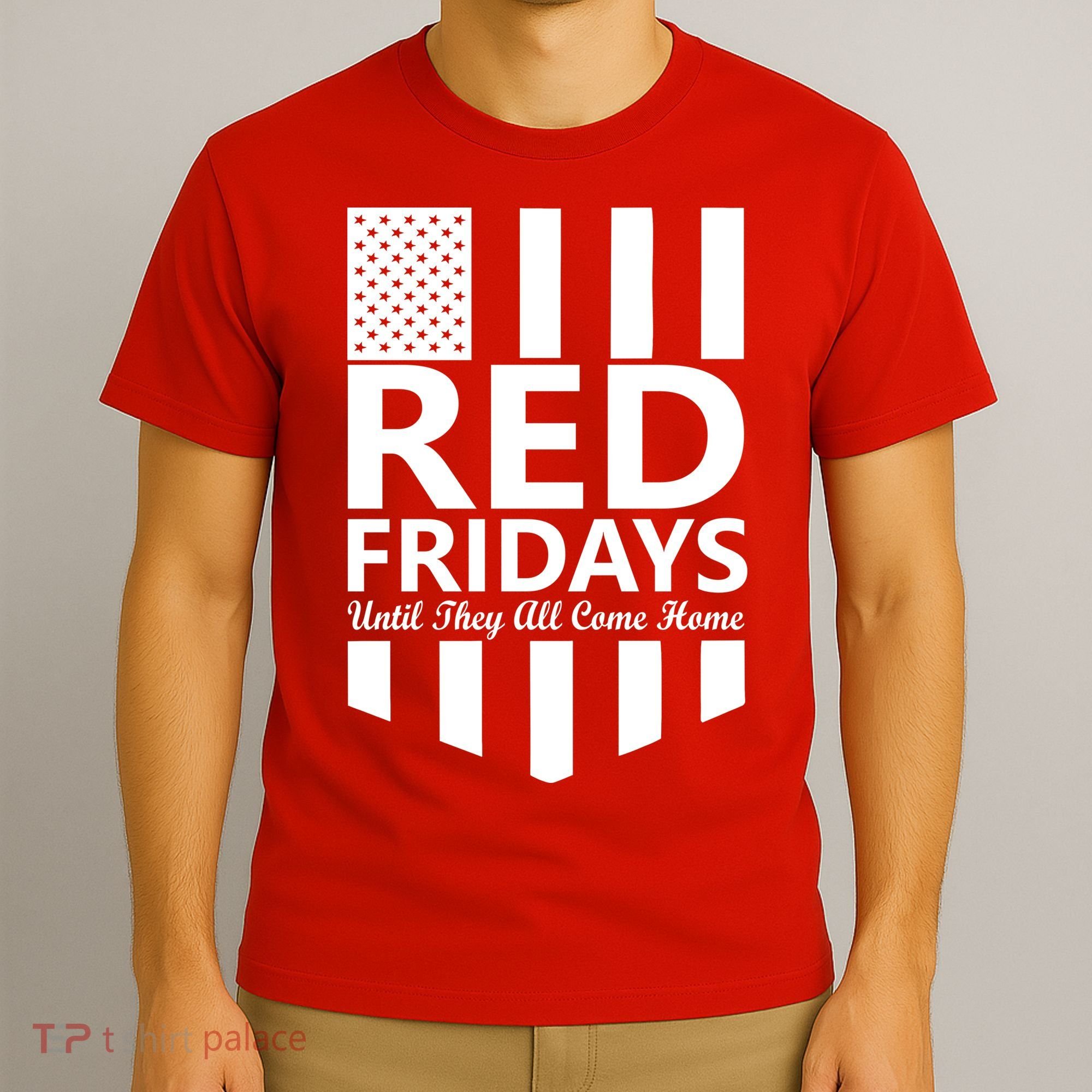 Red Fridays Military Flag T-Shirt