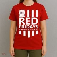 Red Fridays Military Flag T-Shirt thumb 4