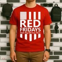 Red Fridays Military Flag T-Shirt thumb 6