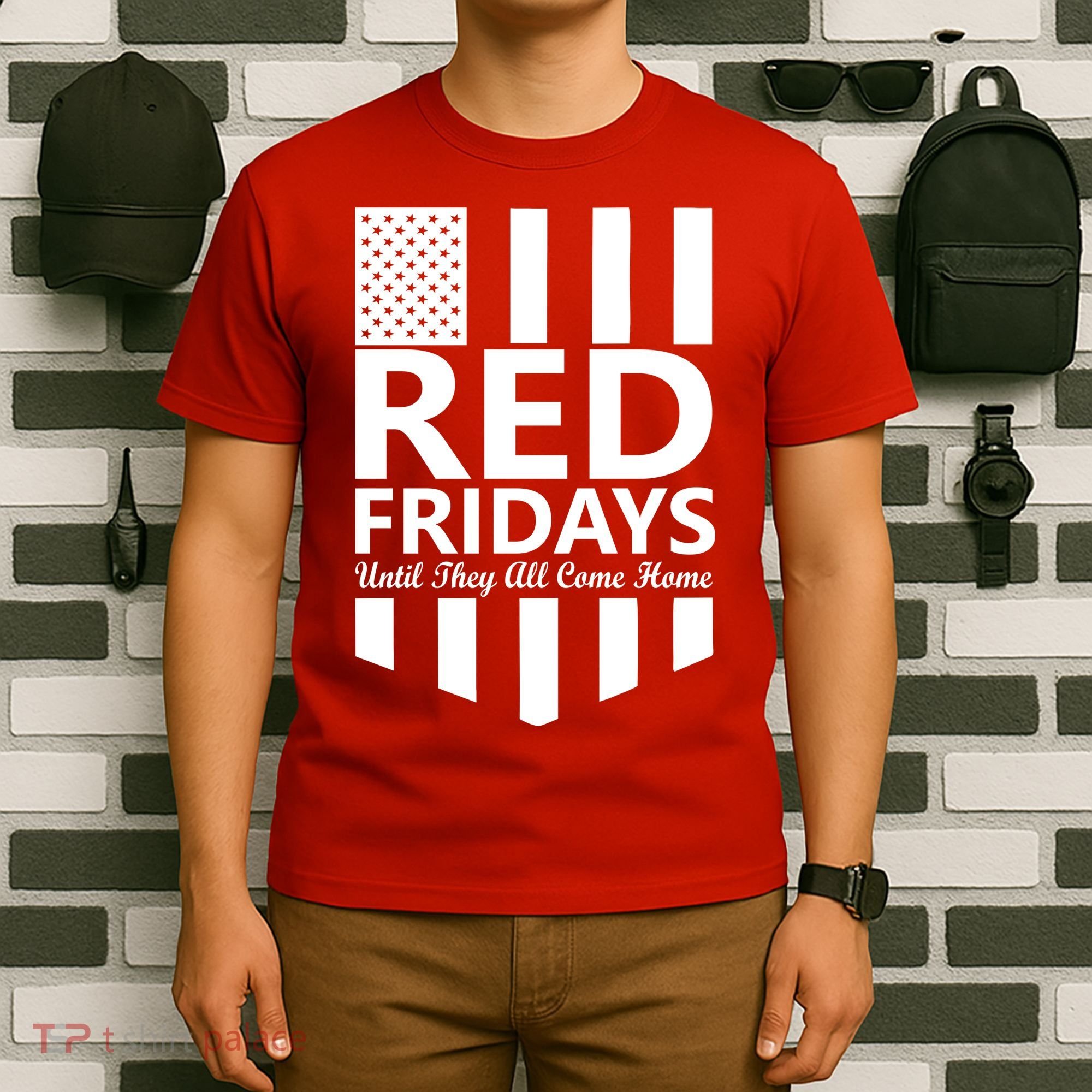 Red Fridays Military Flag T-Shirt