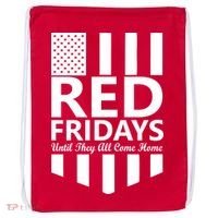 Red Fridays Military Flag Drawstring Bag thumb 0