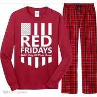 Red Fridays Military Flag Long Sleeve Pajama Set thumb 0