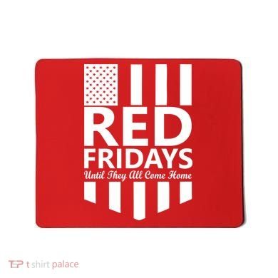 Red Fridays Military Flag Mousepad