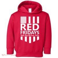 Red Fridays Military Flag Toddler Hoodie thumb 0