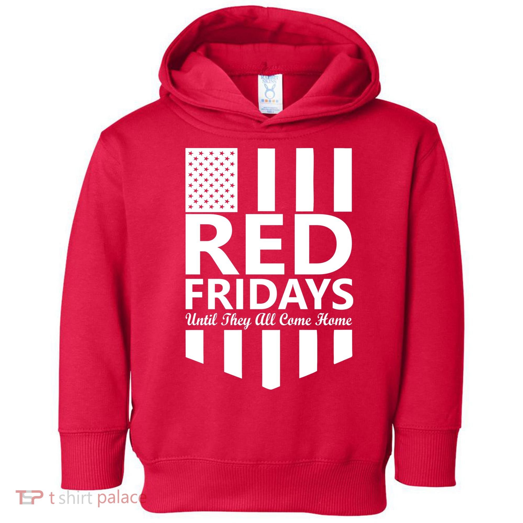 Red Fridays Military Flag Toddler Hoodie