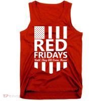 Red Fridays Military Flag Tank Top thumb 0