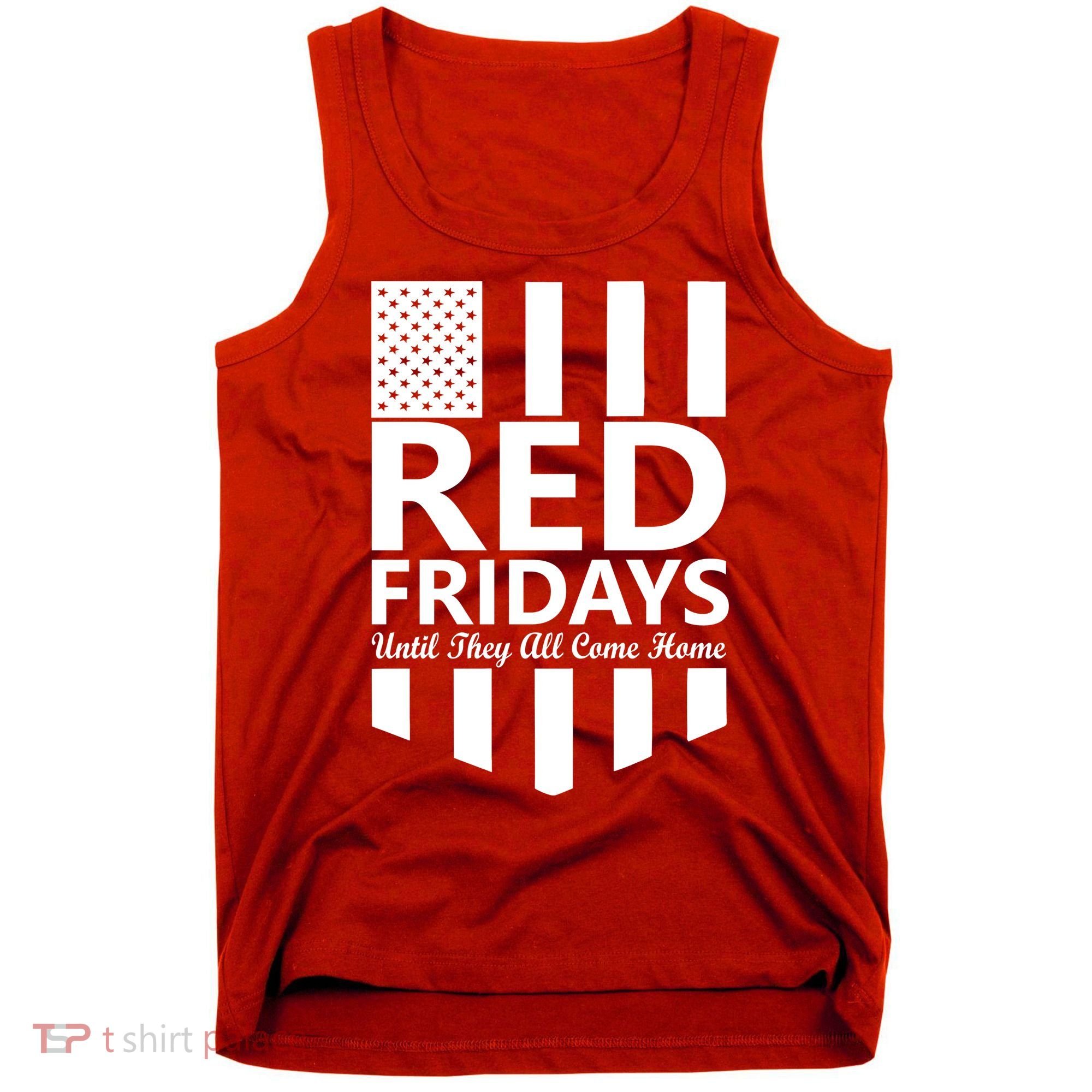 Red Fridays Military Flag Tank Top