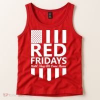 Red Fridays Military Flag Tank Top thumb 2