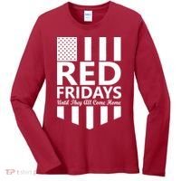 Red Fridays Military Flag Women's Long Sleeve Shirt thumb 0