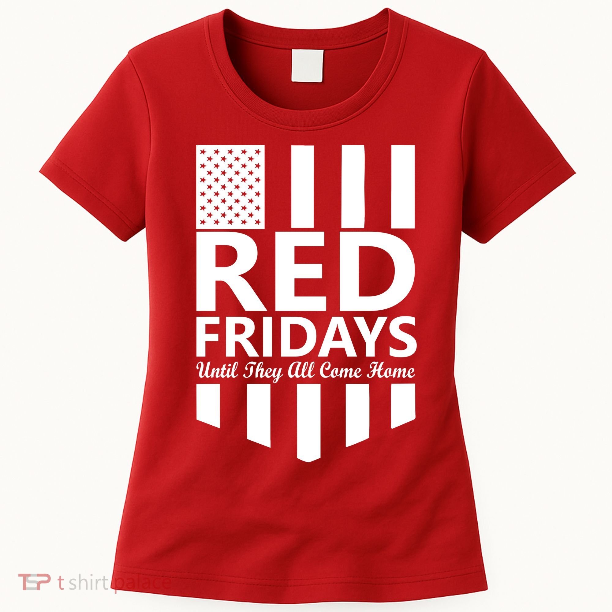 Red Fridays Military Flag Women's T-Shirt