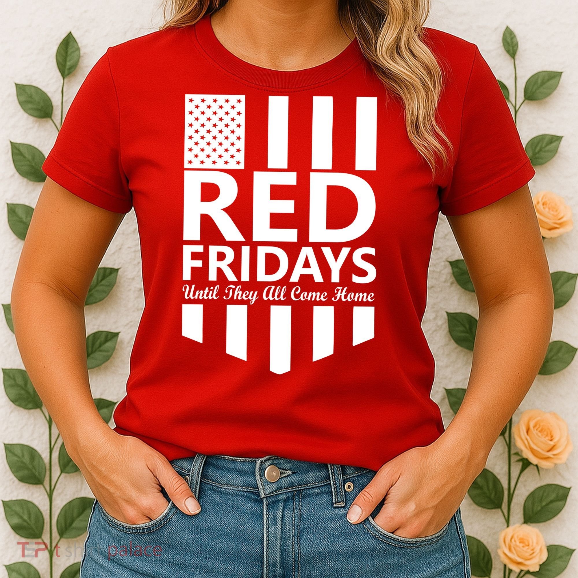 Red Fridays Military Flag Women's T-Shirt