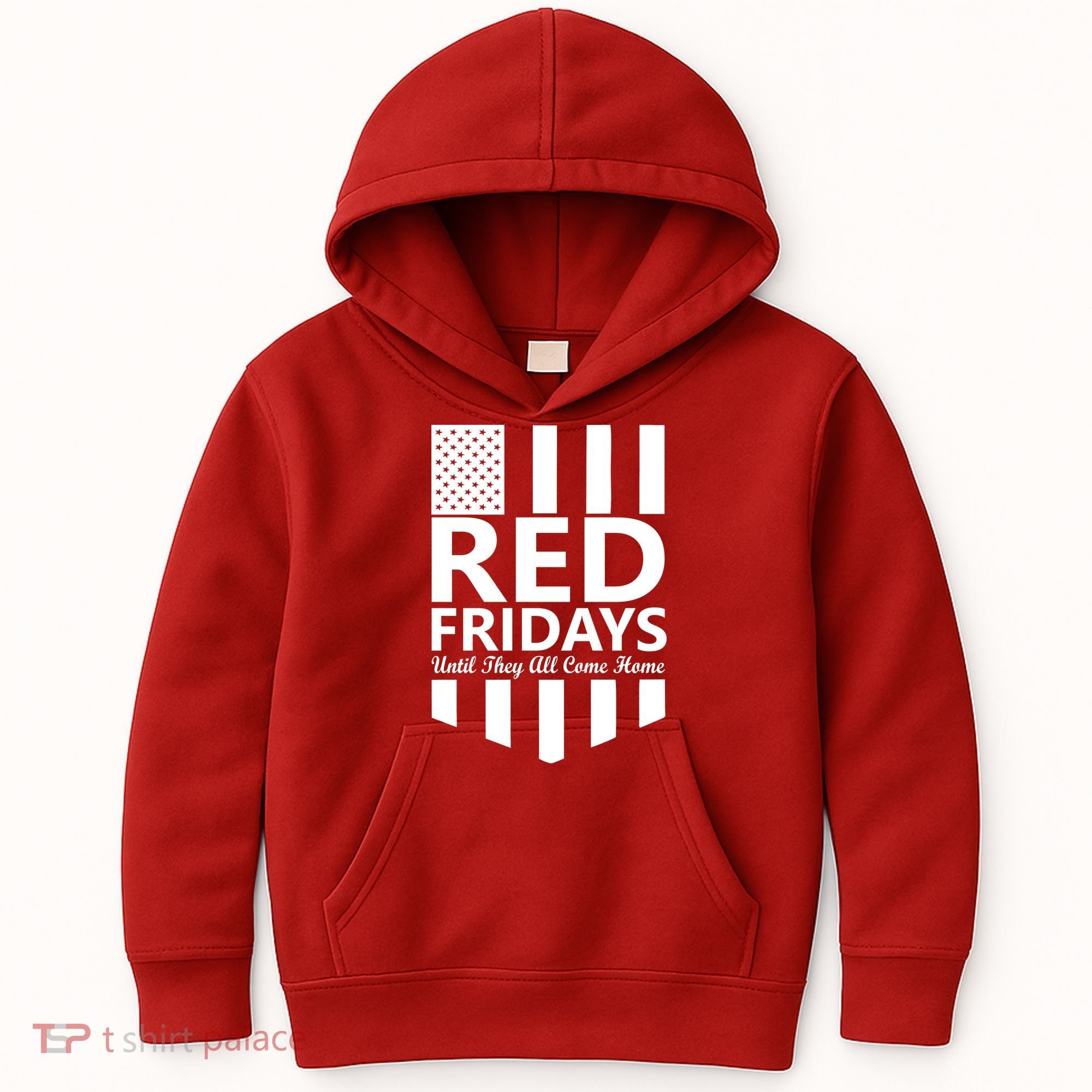 Red Fridays Military Flag Kids Hoodie