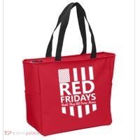 Red Fridays Military Flag Tote Bag thumb 2