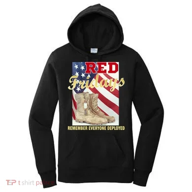 Red Fridays Remember Everyone Deployed Women's Hoodie
