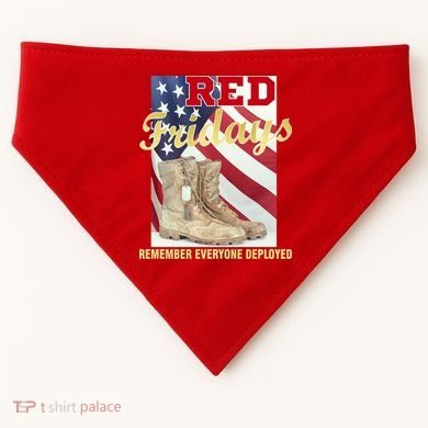 Red Fridays Remember Everyone Deployed USA-Made Doggie Bandana
