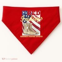 Red Fridays Remember Everyone Deployed USA-Made Doggie Bandana thumb 0