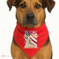 Red Fridays Remember Everyone Deployed USA-Made Doggie Bandana thumb 1