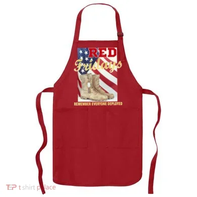 Red Fridays Remember Everyone Deployed Apron