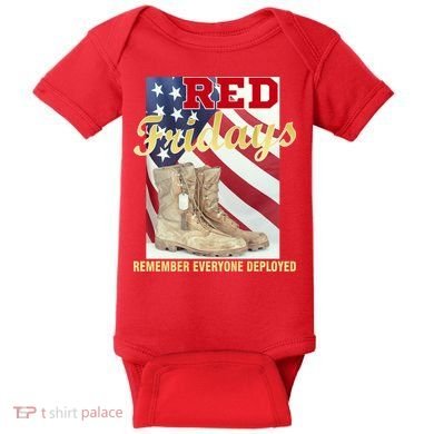 Red Fridays Remember Everyone Deployed Baby Bodysuit