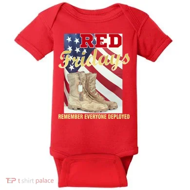 Red Fridays Remember Everyone Deployed Baby Bodysuit