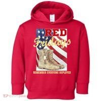 Red Fridays Remember Everyone Deployed Toddler Hoodie thumb 0