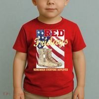 Red Fridays Remember Everyone Deployed Toddler T-Shirt thumb 2