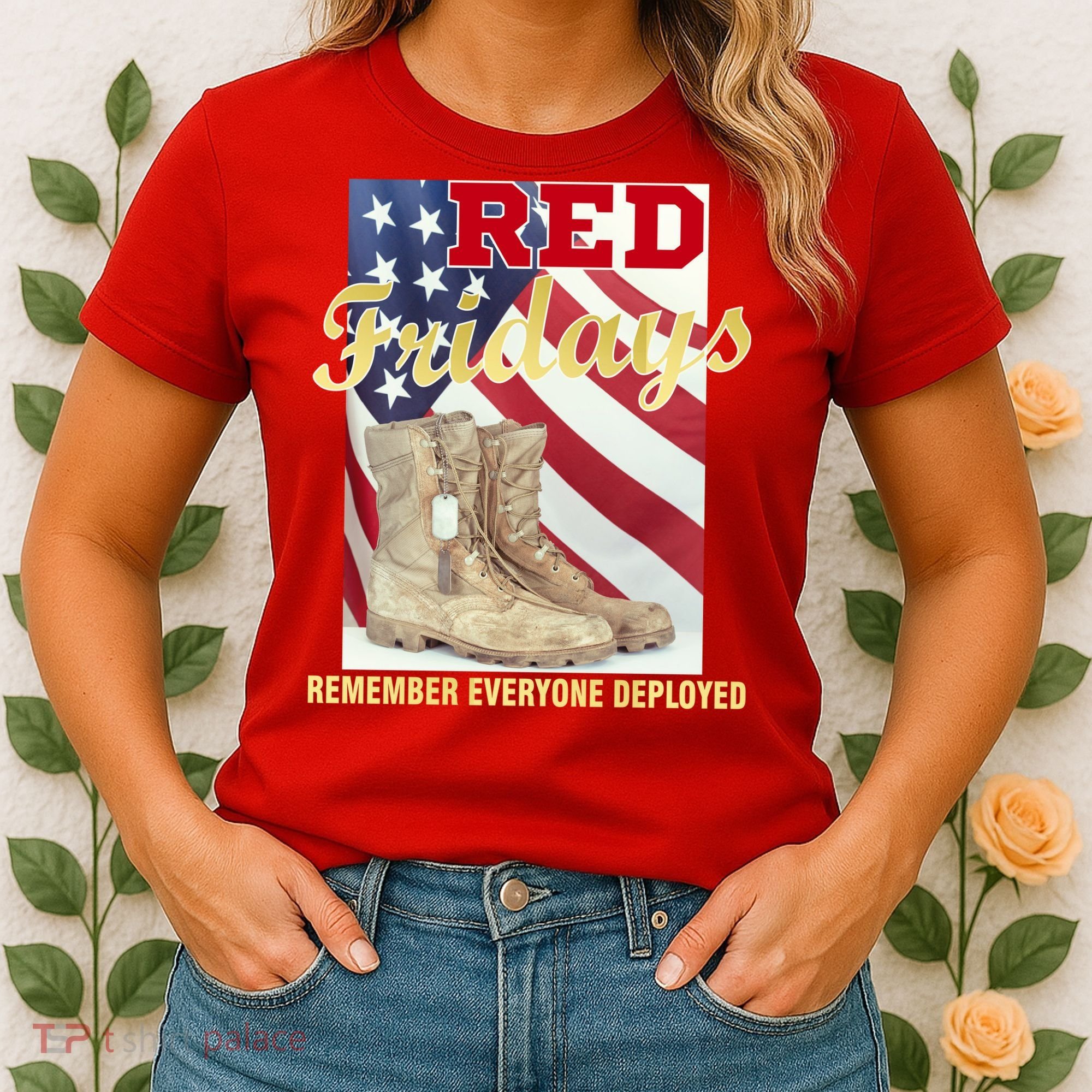 Red Fridays Remember Everyone Deployed Women's T-Shirt