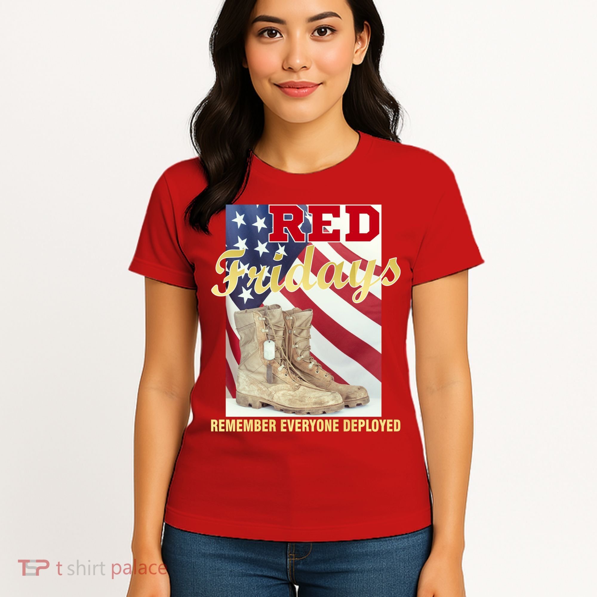 Red Fridays Remember Everyone Deployed Women's T-Shirt