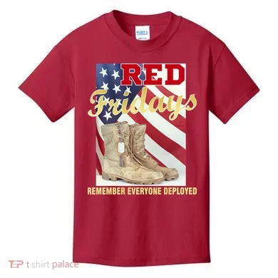 Red Fridays Remember Everyone Deployed Kids T-Shirt