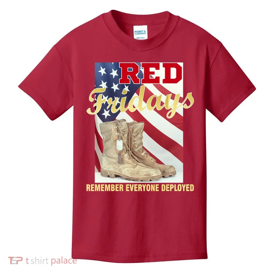Red Fridays Remember Everyone Deployed Kids T-Shirt