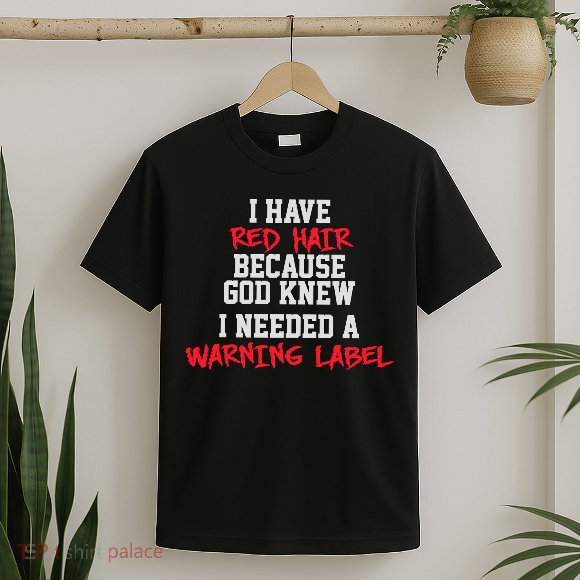 Red Head Warning Label T-Shirt