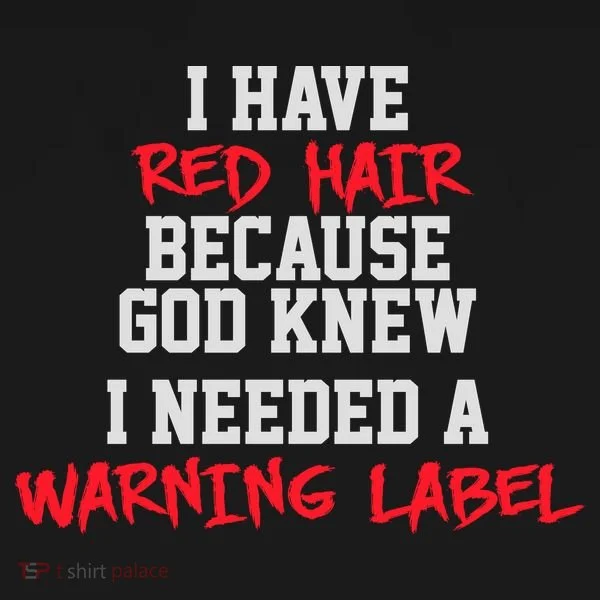 Red Head Warning Label Polo