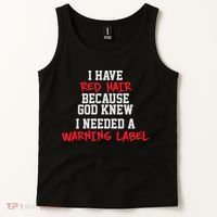 Red Head Warning Label Tank Top thumb 2