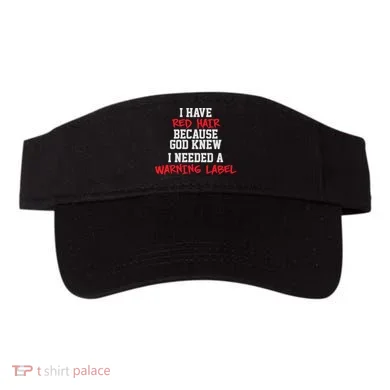 Red Head Warning Label Visor