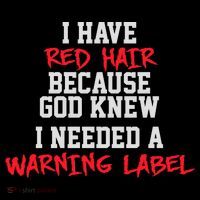 Red Head Warning Label Women's Long Sleeve Shirt thumb 2