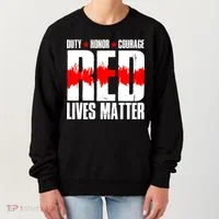 Red Lives Matter Women's Sweatshirt thumb 0
