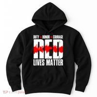 Red Lives Matter Hoodie thumb 0