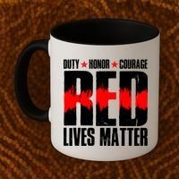 Red Lives Matter Coffee Mug thumb 2